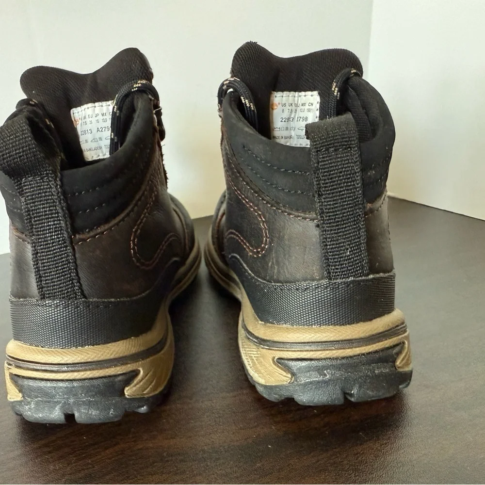 Timberland Kids Dark Brown Leather Boots